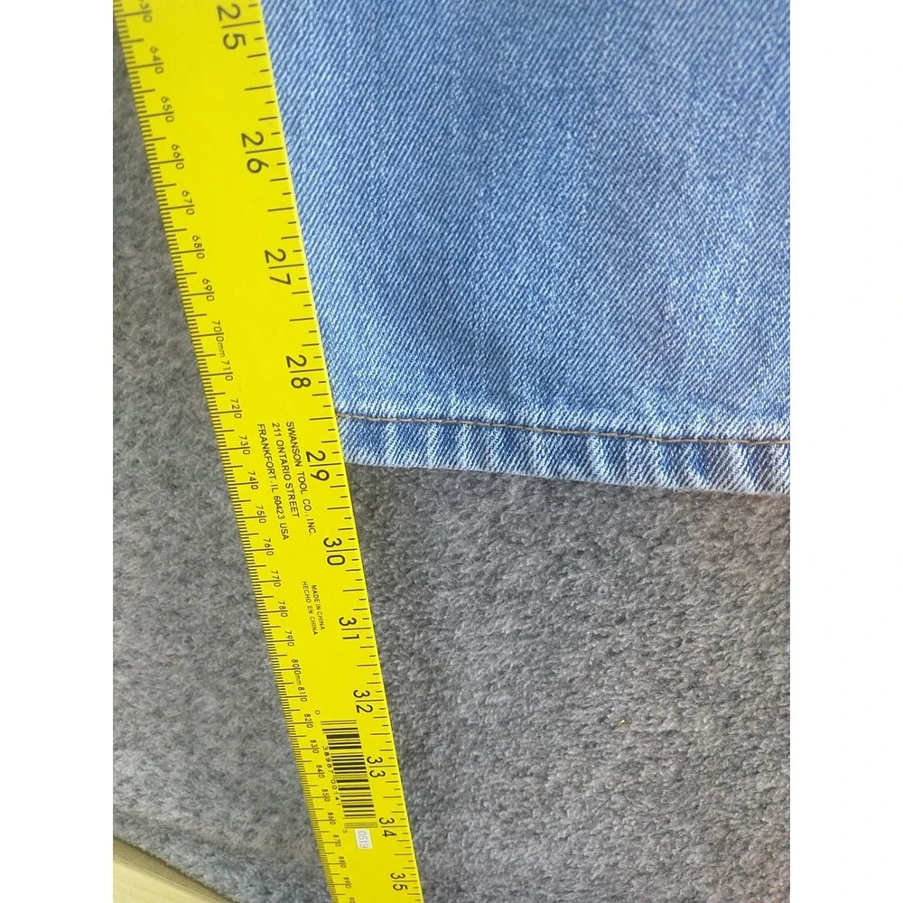 Levis 550 Relaxed Fit Mens Light Wash Blue Denim Jeans W40 L29 Tapered Leg